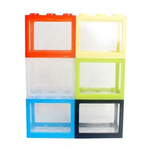 Blocs de construction écologiques empilables créatifs, mini aquarium, bol pour poissons avec <span class=keywords><strong>lampe</strong></span> LED - Product Image 6