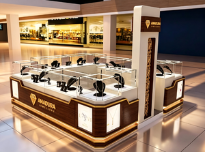 Mueble de Exhibición de Joyería de Lujo con Luz LED para Tienda de Joyería de Oro, Diseño de Kiosco para Centro Comercial - Product Image 2