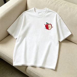 เสื้อยืดลายแอปเปิ้ลสีแดงสำหรับครอบครัว เสื้อยืดผ้าฝ้ายสำหรับพ่อ<span class=keywords><strong>แม่</strong></span>ลูก - Product Image 5