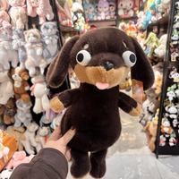 Boneka Anjing Sosis Jahat Berkualitas Tinggi, Mainan Lucu dengan Mata Googly, Dachshund Isi Kapas PP, Boneka Jelek yang Imut, Hadiah untuk Anak-Anak
