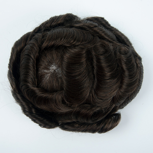 PROMO EXCEPTIONNELLE : Prothèse Capillaire Homme Yuanzhen en Cheveux Indiens Remy Vierges à 100%, Base PU avec Dentelle Frontale, Lisse, Densité 110%, Texture 38mm, Droite, 8x10 - Product Image 4