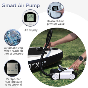 GICLE 12V DC alta presión 22Psi Bomba De paddleboard portátil de doble etapa Inflador de aire eléctrico de apagado automático para aguas inflables del océano - Product Image 3
