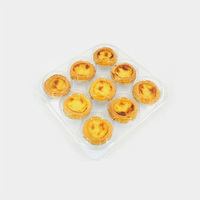 HSQY Boîte en plastique carrée transparente pour biscuits, biscuits, boulangerie, emballage avec couvercle