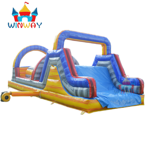 Circuito de Obstáculos Inflable Iridiscente Económico de Fábrica con Túnel de Arco y Tobogán, Parque Infantil Comercial para Aventuras al Aire Libre para Niños - Product Image 2