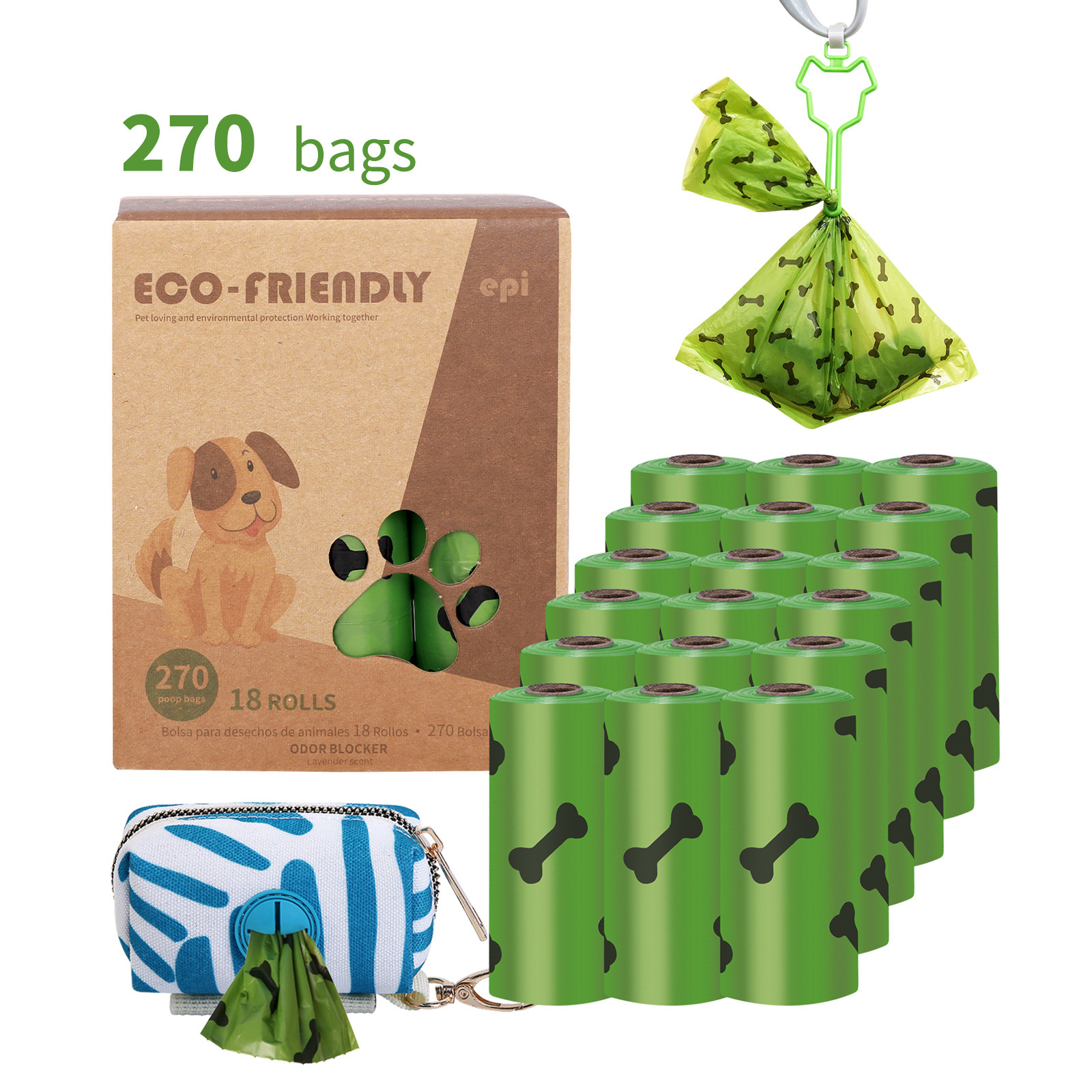 18 Rollos+bolsa+clip