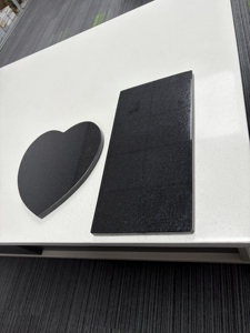 Hot Selling Custom Black Granite Memorial Plaques Heart-Shaped and Polished From Big Slab Stone - Product Image 2