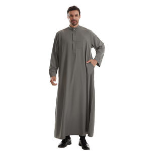 Vente en gros Respirant Grande Taille Hommes Polyester Qatari Arabe Toga Robe du Moyen-Orient pour l'hiver pour le Moyen-Orient - Product Image 1