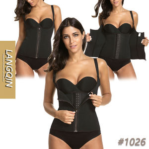 Langqin - Chaleco de sauna transpirable de neopreno tejido a crochet, ecológico, faja reductora de cintura para mujer, corsé de control de abdomen - Product Image 1