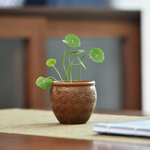 P140 <span class=keywords><strong>in</strong></span> <span class=keywords><strong>ceramica</strong></span> piccolo vaso di fiori retrò <span class=keywords><strong>in</strong></span> miniatura vasca d'acqua porta fiori per Micro paesaggio e impianto idroponico - Product Image 3