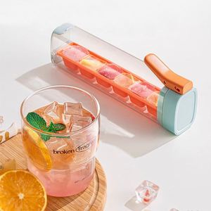 Moldes de Plástico Sostenible para Cubitos de Hielo 2025 al por Mayor, Bandeja de Hielo Doméstica de 6 Rejillas con Caja de Almacenamiento, Promoción, Fabricante de Formas de Hielo a Presión - Product Image 4