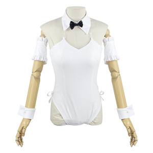 Disfraz de Cosplay de Yosuga No Sora Kasugano Sora, Traje de Conejita Blanca para Mujer, Mono de Anime con Lazo y Orejas - Product Image 5