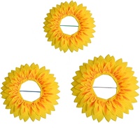 Chapeau de tournesol, costume de tournesol, accessoires de performance amusants pour les fêtes dansantes, les festivals, les jeux, les fournitures pour enfants, adolescents et adultes, jaune
