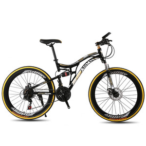 Mountain Bike a Sospensione Completa per Downhill, Bicicletta da Montagna con Sospensione, 27 Pollici, MTB a 21 Velocità - Product Image 1
