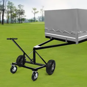 JH-Mech Anti Slip With 4 Tires Adjustable Height Tongue Weight Capacity Carry Heavy Objects Trailer Mover Dolly