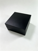 Boîte cadeau en carton noir personnalisable haut de gamme, écologique, en matériaux recyclés, recyclable