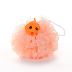 Lif kabağı peeling duş dolması sünger kabarık örgü fırça hayvan tasarımı ile banyo Spa puf Scrubber topu vücut geçirmez çocuklar için - Product Image 4