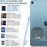 Lápiz Óptico Metálico REXIAO para iPad Pro y 6/7/8/9/10/11/A16, Carga Tipo-C, Rechazo de Palma, Lápiz Activo con 8 Horas de Duración de Batería