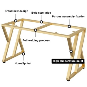 Bảng Cơ Sở Hiện Đại V Hình Chữ Thập Dinning Phòng Lớn Bệ Bàn Ăn Kim Loại Gang Thép <span class=keywords><strong>Chrome</strong></span> Nhà Hàng Nội Thất Chân - Product Image 3