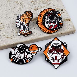 High-Quality Astronaut Enamel Lapel Pin Space Theme Metal Badge for <strong>Astronomy</strong> Fans Birthday <strong>Gift</strong> Souvenir - Product Image 1