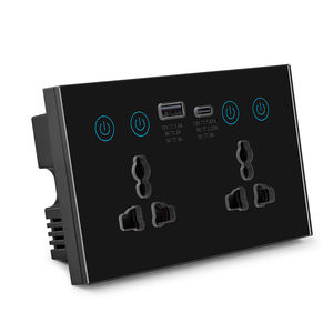 with <b>Usb</b> Charging Port and Type C Zigbee Switch Tuya UK WIFI Smart <b>Socket</b> 147 Size Smart <b>Socket</b> <b>Power</b> Statistics Remote Control - Product Image 3
