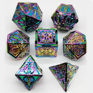 <span class=keywords><strong>Cool</strong></span> & Unique Dungeons & Dragons RPG Accesorios para juegos de mesa Personalizable Nuevo estilo Sólido Metal Aleación de zinc DND Dados poliédricos - Product Image 2