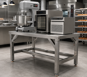 Table de préparation de cuisine en acier inoxydable antirouille à <span class=keywords><strong>prix</strong></span> d'usine, table de travail robuste avec support diagonal pour <span class=keywords><strong>restaurant</strong></span> et barbecue - Product Image 4