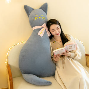 Peluche de chat pour femmes enceintes, jouet doux pour apaiser, oreiller long pour dormir sur le côté, coussin en peluche de chat mignon - Product Image 4