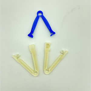 Penjepit kabel umbilikal medis sekali pakai untuk bayi dan dewasa penutup luka transparan bahan plastik berbeda - Product Image 6