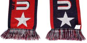 미국 축구 팬을 위한 겨울용 커스텀 100% 아크릴 니트 스카프 긴 스타일 인쇄 디자인 - Product Image 3