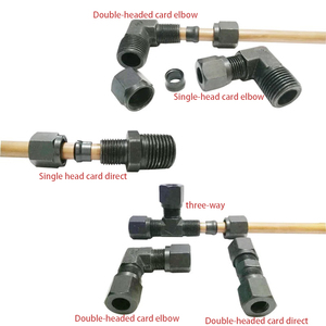 ข้อต่อท่อปลายตรงเหล็กคาร์บอนแบบใหม่พร้อม2 3 4จุดอุปกรณ์ไฮดรอลิกประเภทปลอกการ์ดสำหรับการเชื่อมต่อแบบตร<span class=keywords><strong>ง</strong></span> - Product Image 6