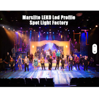 Professioneller 200W RGBW LED Profilscheinwerfer IP33 Ra95 DMX512 5-in-1 Leko Ellipsoidaler Scheinwerfer für Bühne TV Theater