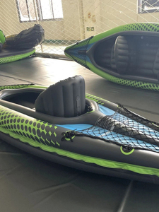 Ensemble de <span class=keywords><strong>kayak</strong></span> gonflable pliable en PVC <span class=keywords><strong>Challenger</strong></span> K1 68305 pour la pêche à la dérive, les sports nautiques en plein air, durable, 1 personne - Product Image 3