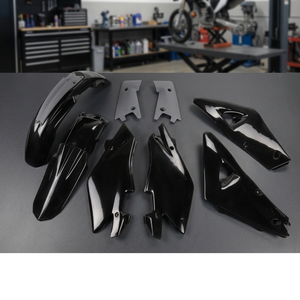 Kit Plastiche Nere XFUN HUKIT601001-4933 per Accessori Moto Husqvarna CR 125 2005-2005 - Product Image 2