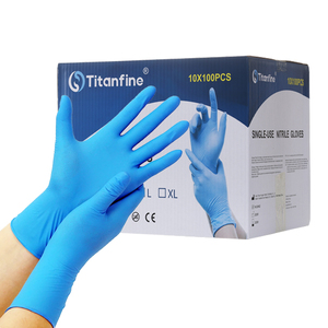 1000 pièces par carton, gants d'examen médical bleus et noirs, gants en nitrile jetables pour hôpital dentaire, laboratoire - Product Image 1