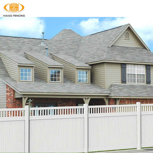 Ngoài Trời Sáu Chân PVC Màn Hình Hàng Rào Nhiệm Vụ Nặng Nề Riêng Tư Trắng PVC Vinyl Hàng Rào Với Lưới Cho Xây Dựng - Product Image 4