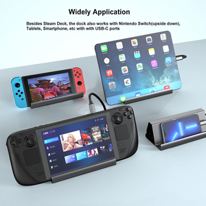 Đế sạc đa chức năng 3TYPE C sang USB3.0*2+2.0+ C DATA+USB-C PD+HDMI+RJ45 Hub trạm kết nối USB 7 trong 1 - Product Image 6