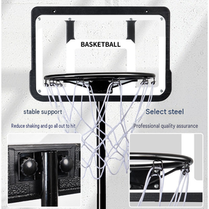 Mini <span class=keywords><strong>Canestro</strong></span> da Basket Portatile per Bambini con Ruote, Sistema di <span class=keywords><strong>Canestro</strong></span> Regolabile in Altezza per Interni ed Esterni - Product Image 3