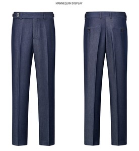 <span class=keywords><strong>Costume</strong></span> pour <span class=keywords><strong>homme</strong></span> en <span class=keywords><strong>laine</strong></span> et tencel mélangé, veste à simple boutonnage à revers, <span class=keywords><strong>pantalon</strong></span>, décontracté, anti-froissement, fermeture éclair, coupe ajustée - Product Image 4