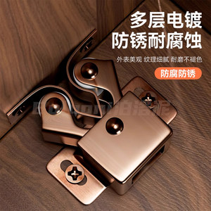 Loquet de porte magnétique en acier laminé à froid, design minimaliste pour porte d'armoire avec maintien robuste - Product Image 4