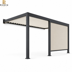 RKOVE Envío Rápido, Pérgola Inteligente de Aluminio de 3x5m, Sistema de Vivienda Exterior Adosado con Pantalla ZIP para Patio Lateral de Viviendas Adosadas - Product Image 2