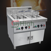 Friteuse électrique commerciale 220/380V poêle à frire profonde triphasée équipement alimentaire restauration cantine collations température constante