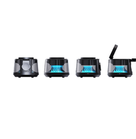 Lampu Malam Lipat Magnetik Pengisi Daya Cepat 3-in-1 GM ABS Akrilik Lampu Ambient LED Desktop Pengisi Daya Nirkabel Speaker Lampu Ambient