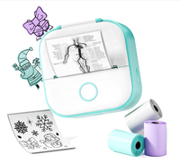 Impresora de pegatinas Phomemo T02, Mini impresora de bolsillo sin tinta, 53mm, notas, foto, portátil, 203DPI, impresora térmica, recibo