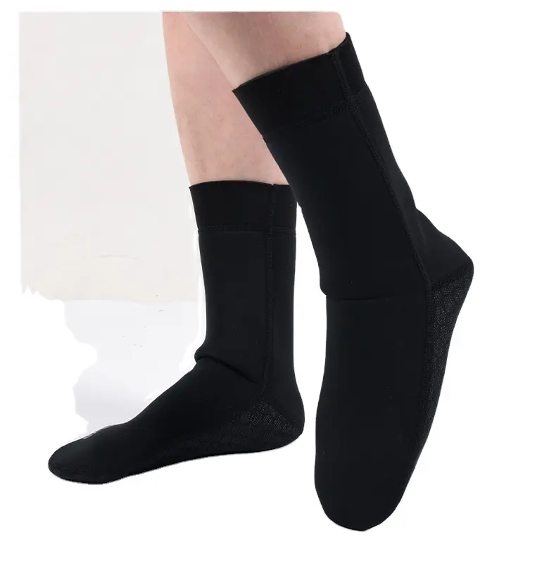 Chaussettes d'eau Chaussettes en néoprène Chaussons de plage Chaussures 3mm Bottes de combinaison antidérapantes Chaussettes de bain pour sports nautiques