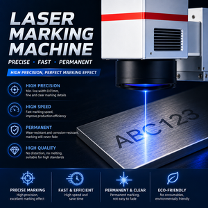 Machine de marquage laser professionnelle certifiée CE, haute précision et haute vitesse, pour pièces métalliques et dispositifs médicaux - Product Image 3