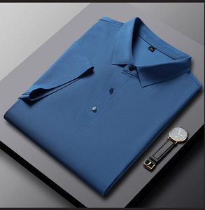 Novedad de verano de <span class=keywords><strong>marca</strong></span> OEM, camiseta de manga corta para hombre, POLO fresco y transpirable, camiseta informal de negocios que absorbe el sudor - Product Image 5