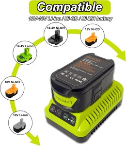 <span class=keywords><strong>Chargeur</strong></span> de batterie Ryobi P117 de remplacement pour batteries Ryobi Lithium Ni-Cad Ni-Mh 2V-<span class=keywords><strong>18V</strong></span>, <span class=keywords><strong>chargeur</strong></span> de batterie Lithium NiMH <span class=keywords><strong>18V</strong></span> - Product Image 5