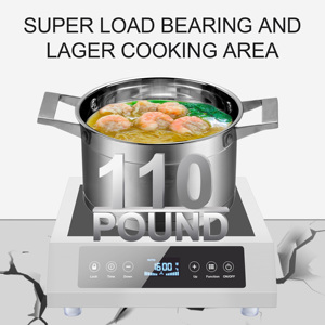 Bếp điện từ đơn bằng thép không gỉ cho nhà hàng, thiết bị nhà bếp thương mại - Product Image 4