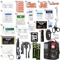 250 trousses de premiers soins trousses de traumatologie d'urgence Camping randonnée chasse maison bateau tremblements de terre équipement de plein air conduite
