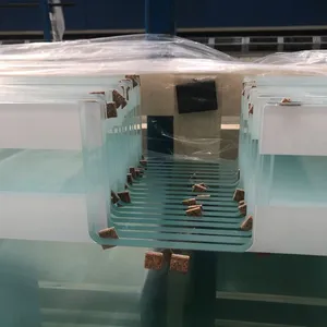 Bloques de vidrio flotante para baño, vidrio de acuario ultra transparente para puertas de ducha, balaustrada, paredes, valla de vidrio